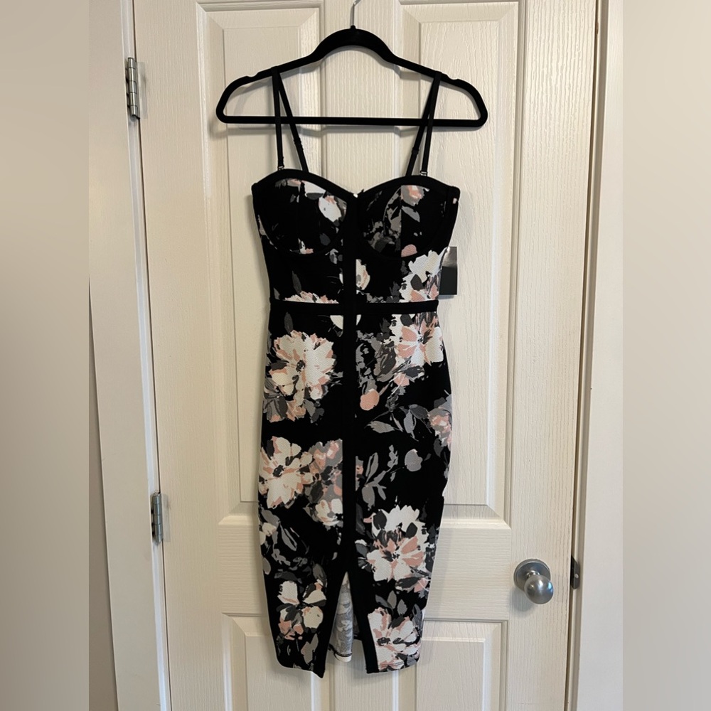Bustier style dress.
